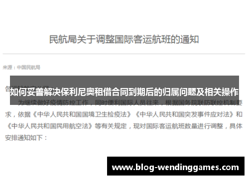 如何妥善解决保利尼奥租借合同到期后的归属问题及相关操作