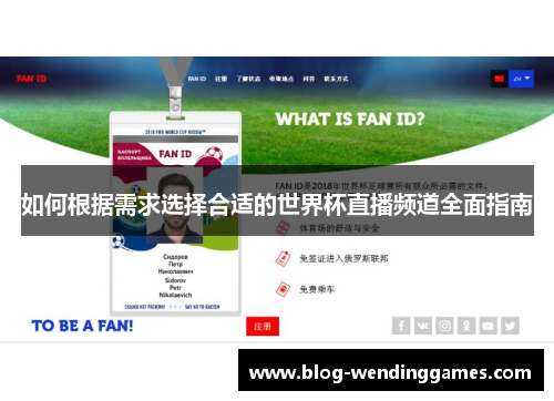 如何根据需求选择合适的世界杯直播频道全面指南